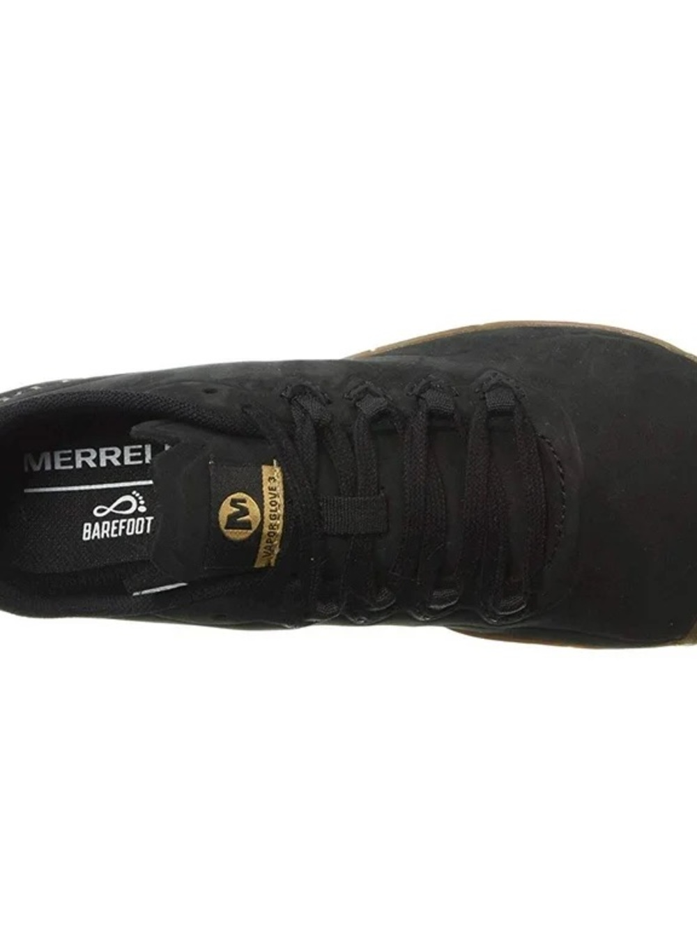Merrell Barefoot Black Lace-Up Minimalist Sneaker